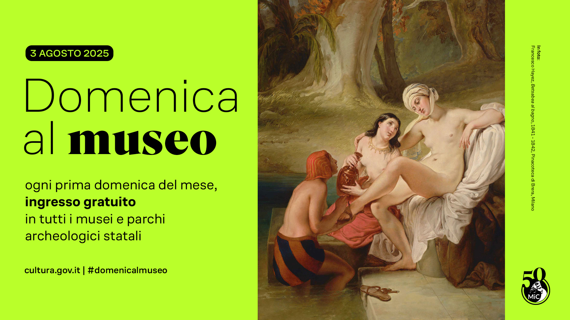 Domenica al museo 3 agosto 2025